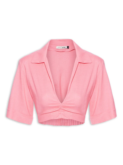 Conjunto Rosa Calça e Cropped Animale