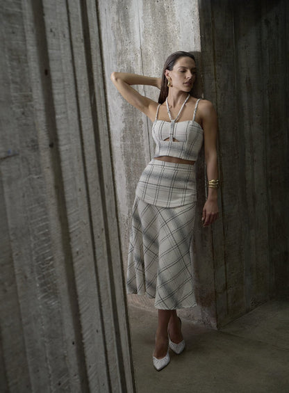 Conjunto Tweed Jacquard Estampado Tufi Duek -SALE