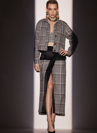 Jaqueta Tweed Xadrez Tufi Duek -SALE