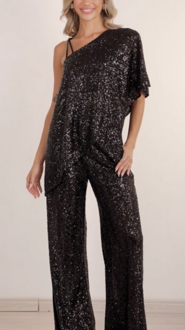 Conjunto Preto Paetê Tufi Duek