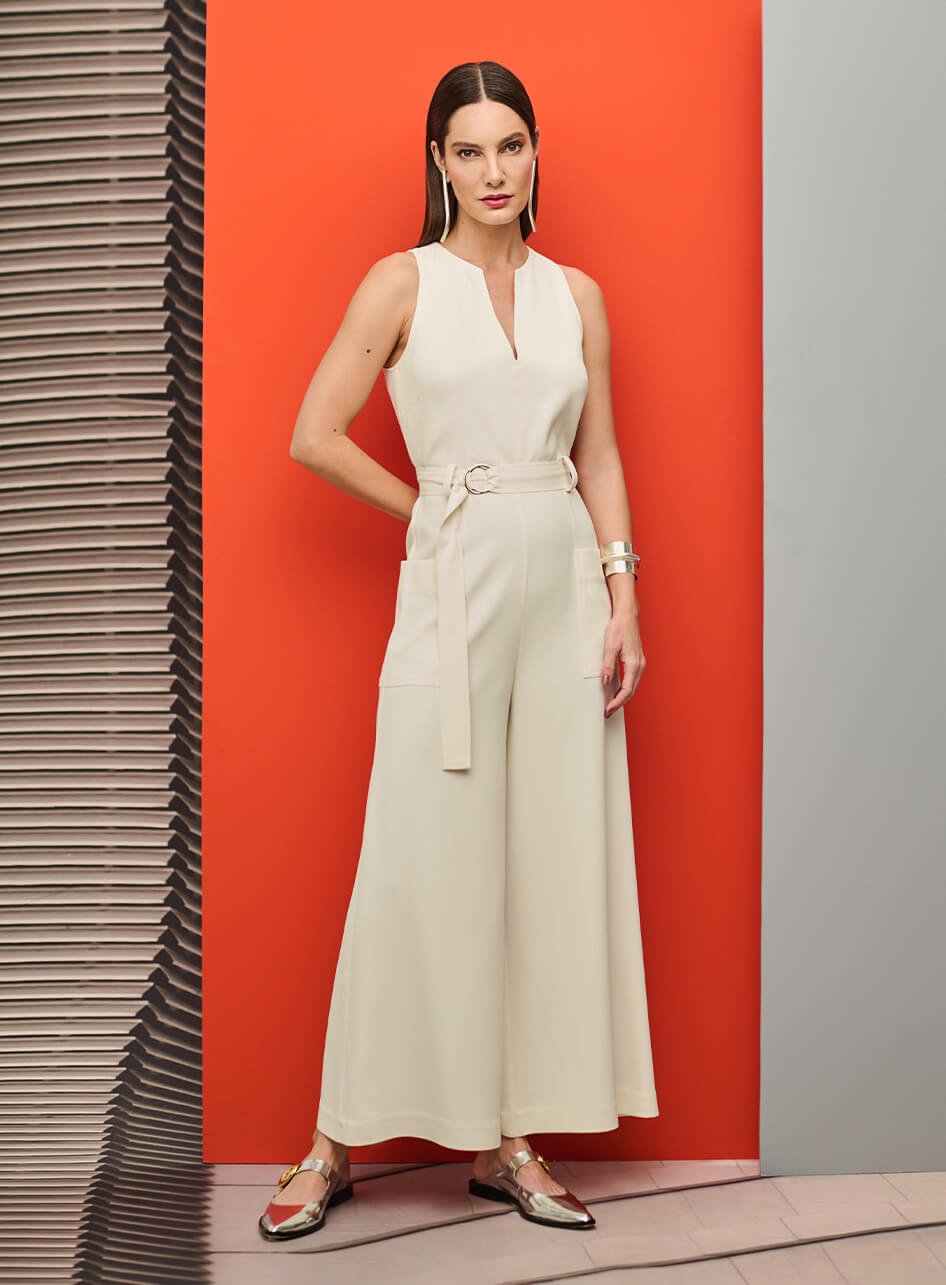 Macacão Paty Off White Tufi Duek -SALE
