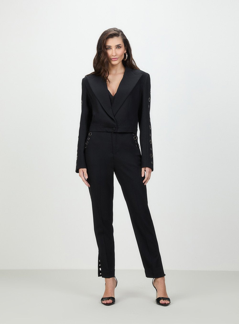 Mini Blazer Ilhos Valentina Preto Tufi Duek -SALE