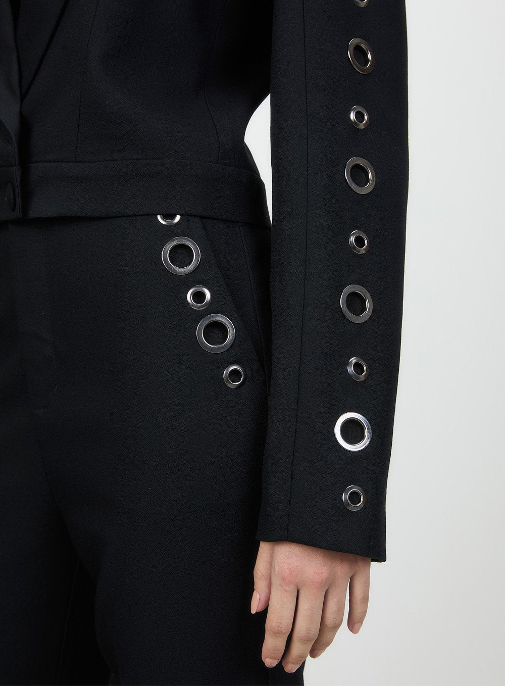Mini Blazer Ilhos Valentina Preto Tufi Duek -SALE