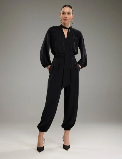 Conjunto Marrom ou Preto em Jersey Strass
