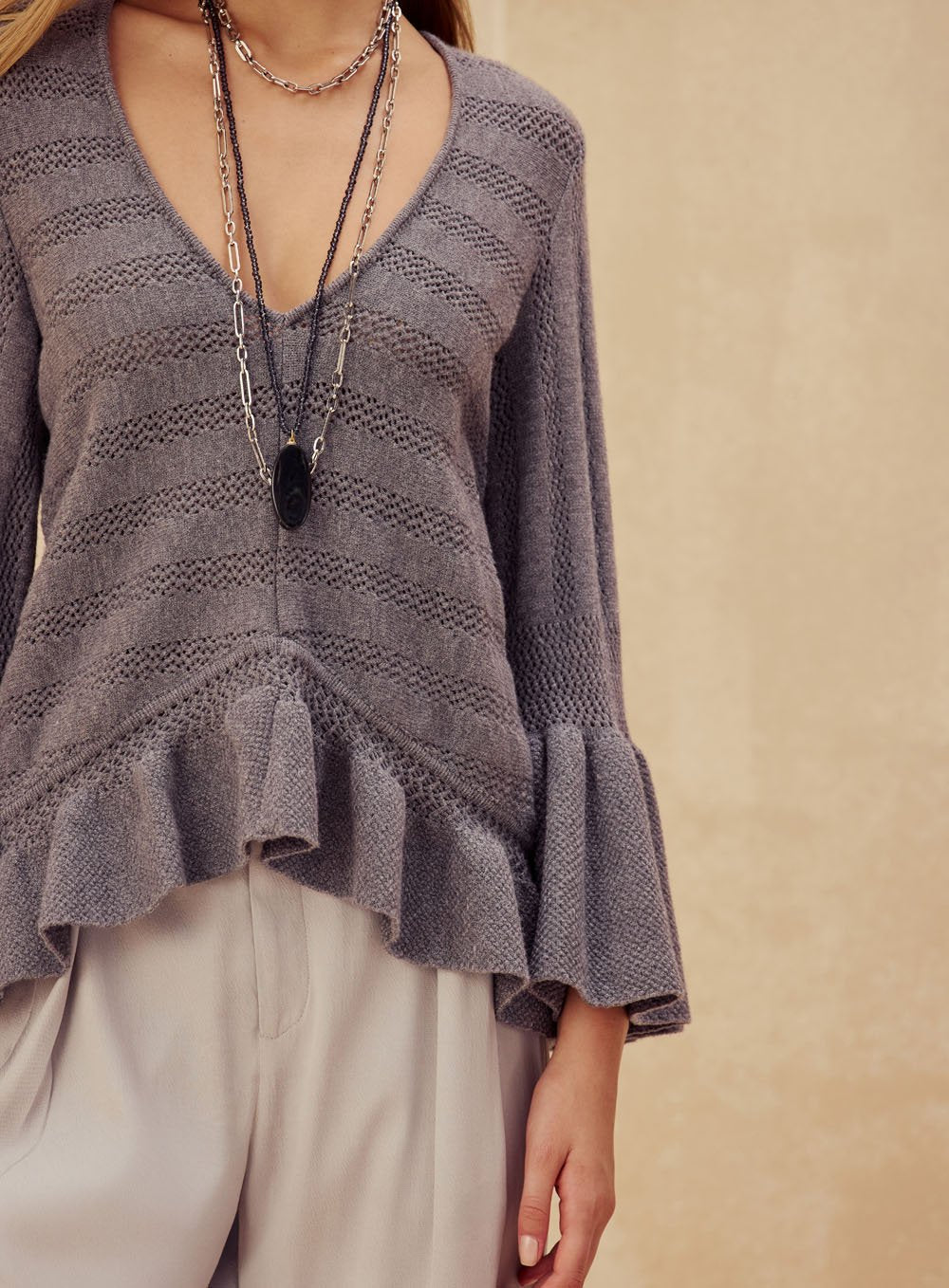 Pull Botto Cinza Skazi -SALE