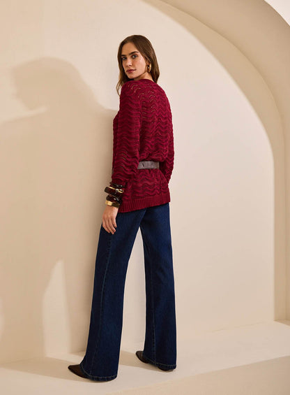 Pull Etnica Bordô Skazi -SALE