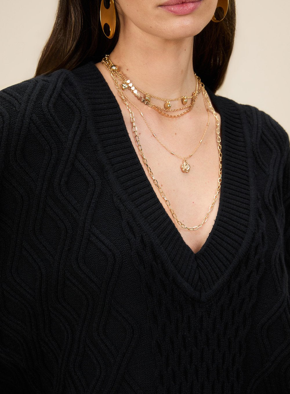 Pull Manga Longa Preto Skazi -SALE