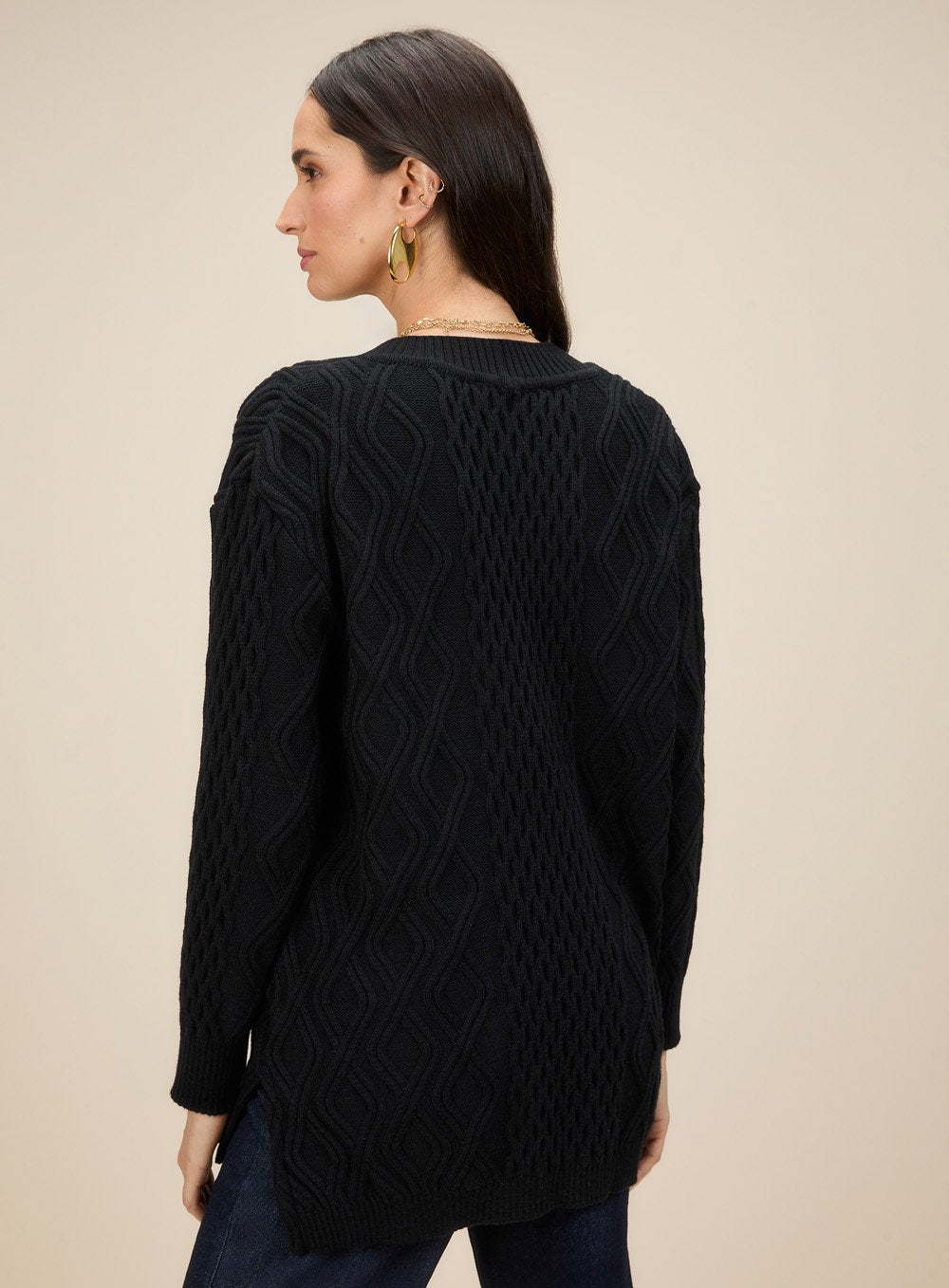 Pull Manga Longa Preto Skazi -SALE