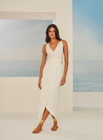 Saia Envelope Y Linen Off White Tufi Duek -SALE