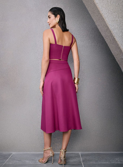 Saia Vazados Valentina Roxo Tufi Duek -SALE