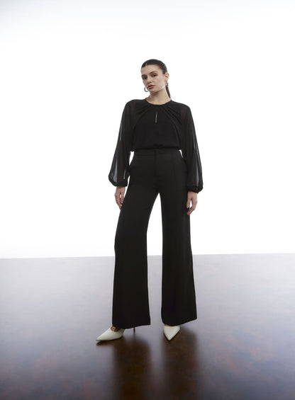 Blusa Decote Pregas Tufi Duek -SALE