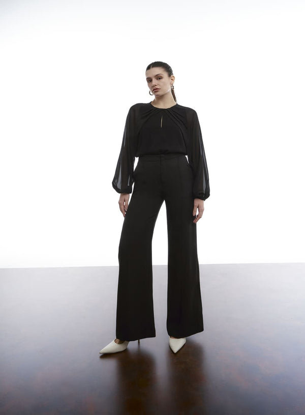 Blusa Decote Pregas Tufi Duek -SALE