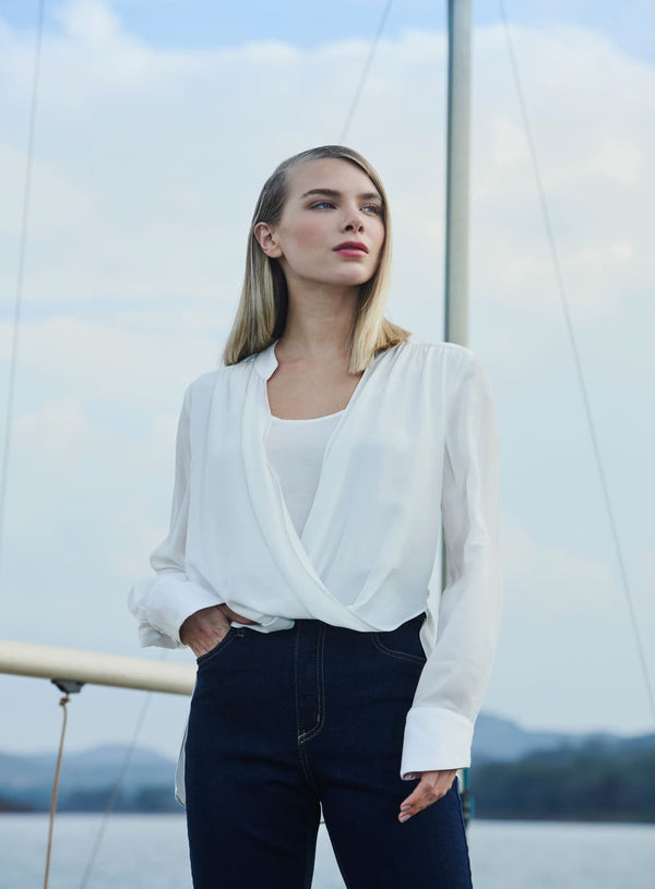Blusa Decote Torcido Tufi Duek -SALE