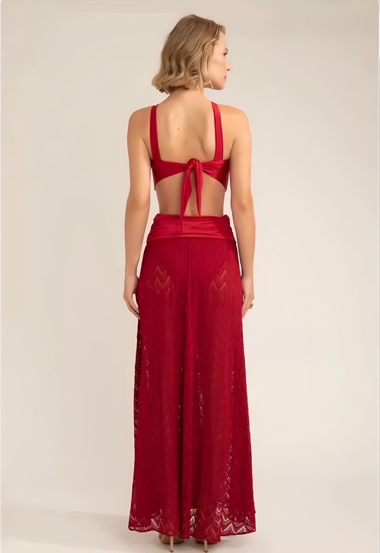 Vestido Vermelho Renda PatBo