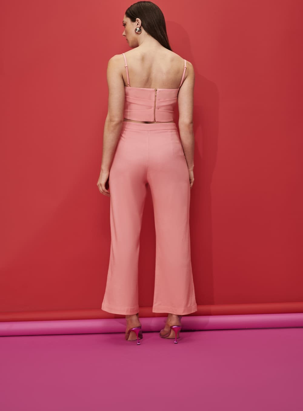 Top Drapeado Laco Rosa Claro Tufi Duek -SALE