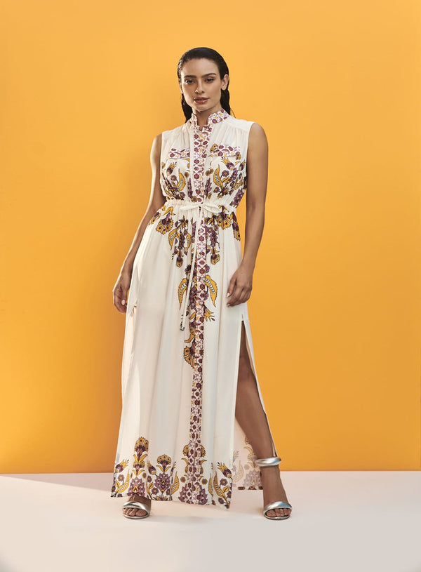 Vestido Chemisie Floral Etnico M Floral Skazi -SALE