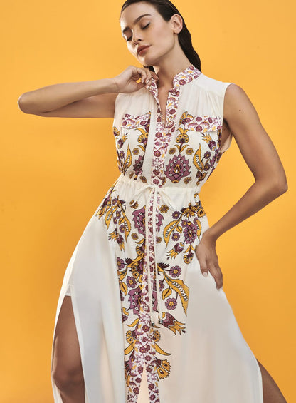 Vestido Chemisie Floral Etnico M Floral Skazi -SALE