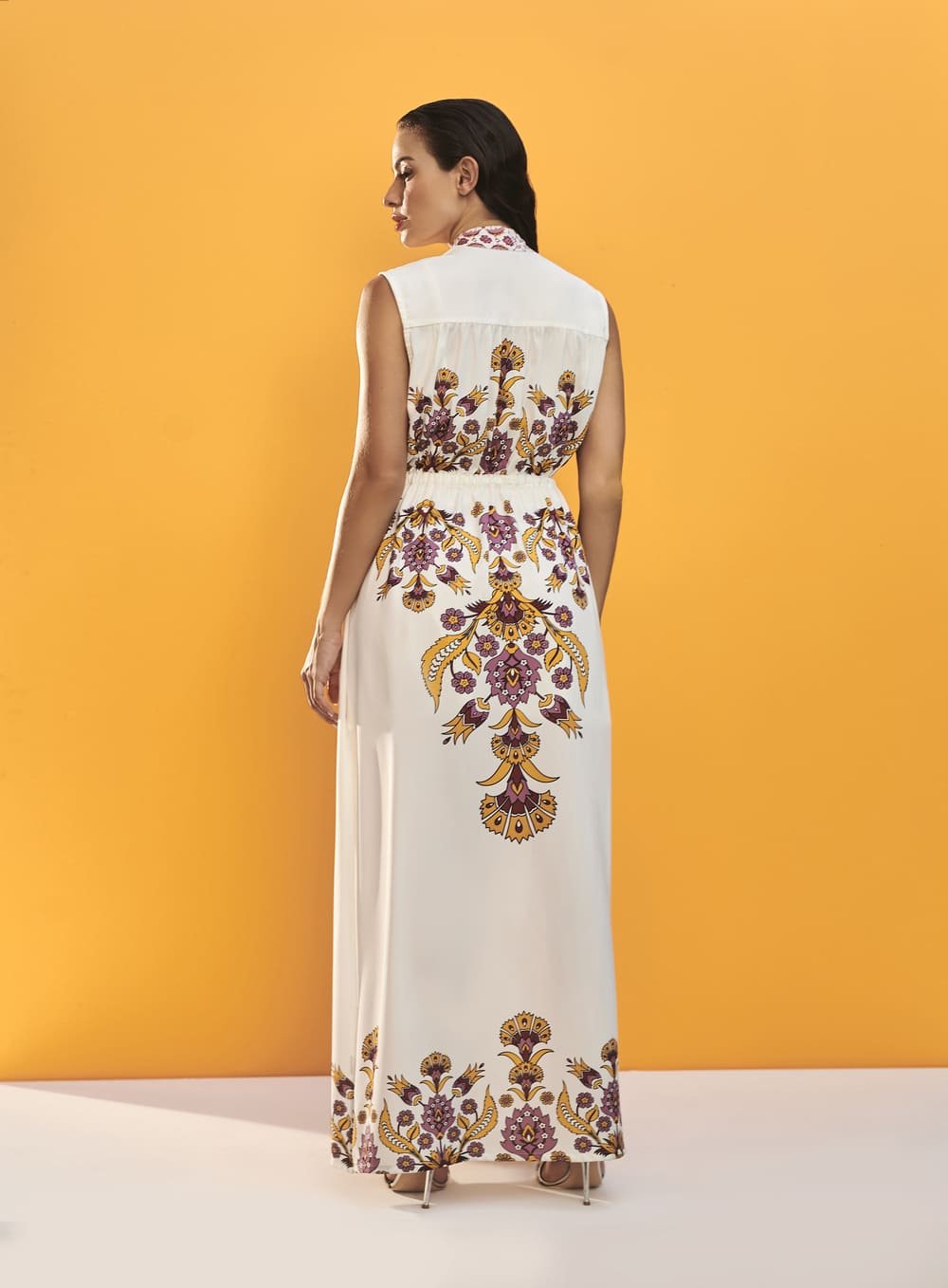 Vestido Chemisie Floral Etnico M Floral Skazi -SALE