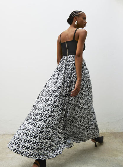 Vestido Corpo Tricot Gravataria Geom Estampado Tufi Duek -SALE