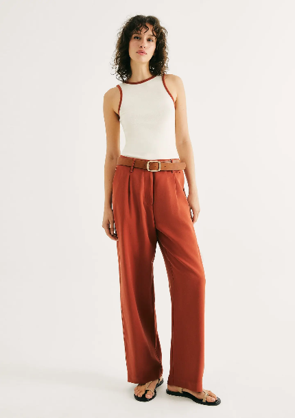 Calça Terracota Pantalona Hering