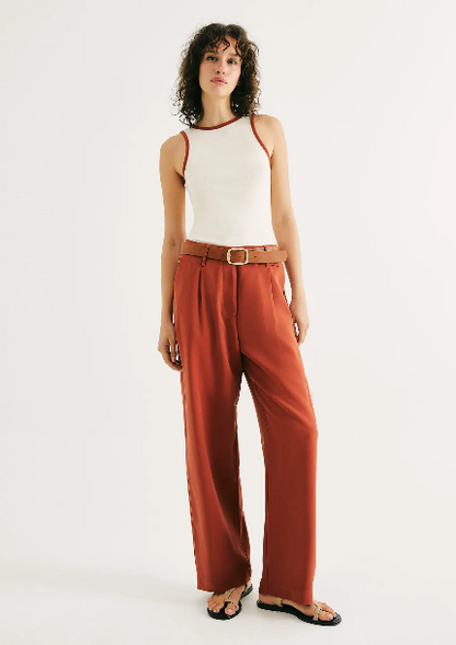 Calça Terracota Pantalona Hering