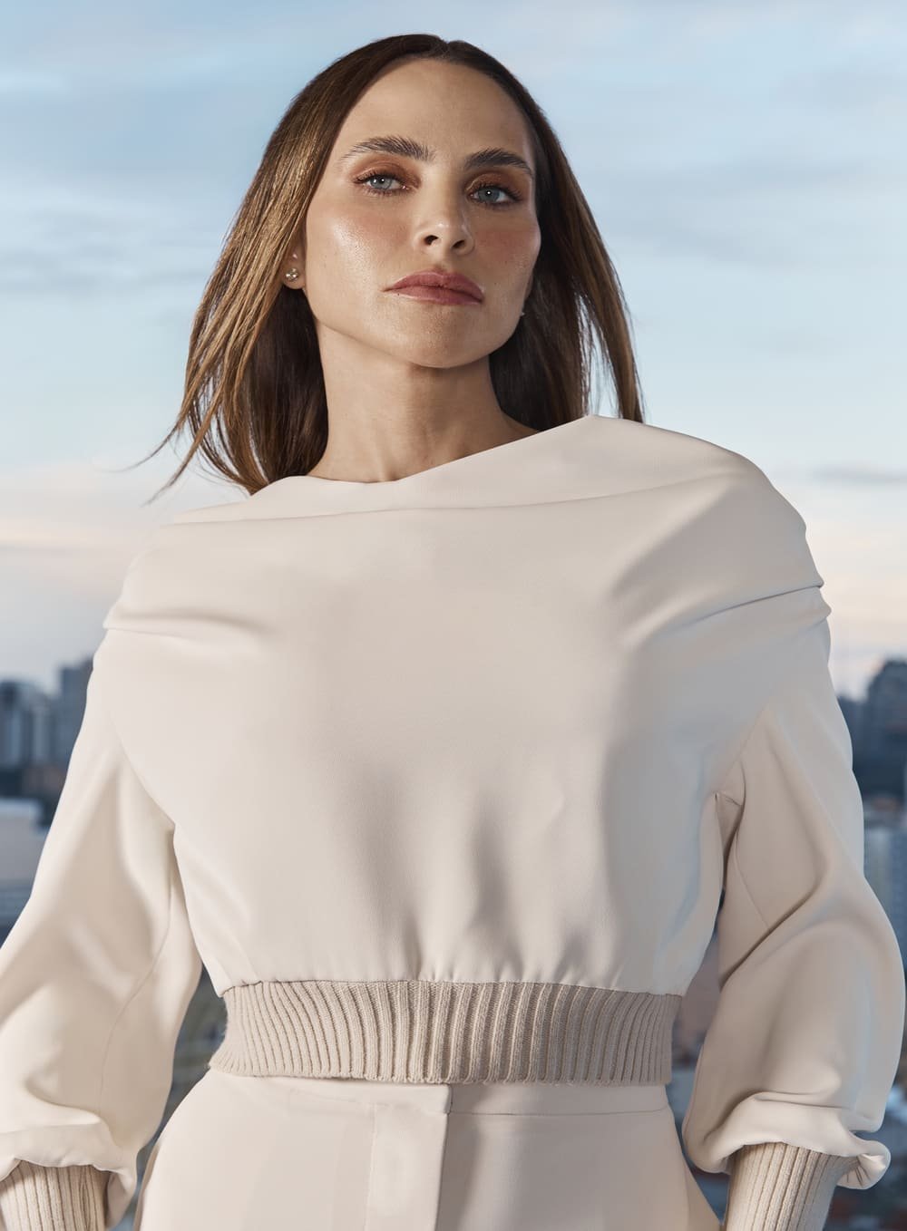 Blusa Degagê Bege Tufi Duek -SALE