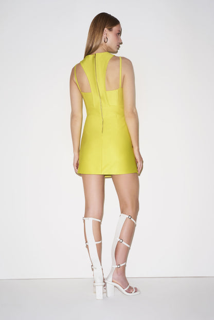 Vestido Curto Decote Cruzado Tufi Duek -SALE