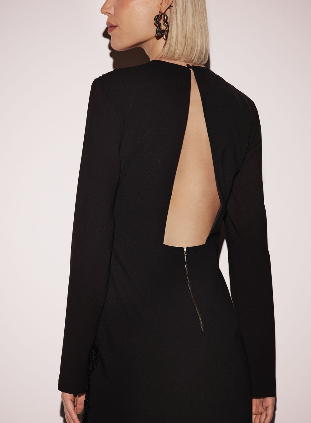 Vestido Curto Paete Escama Preto Tufi Duek -SALE