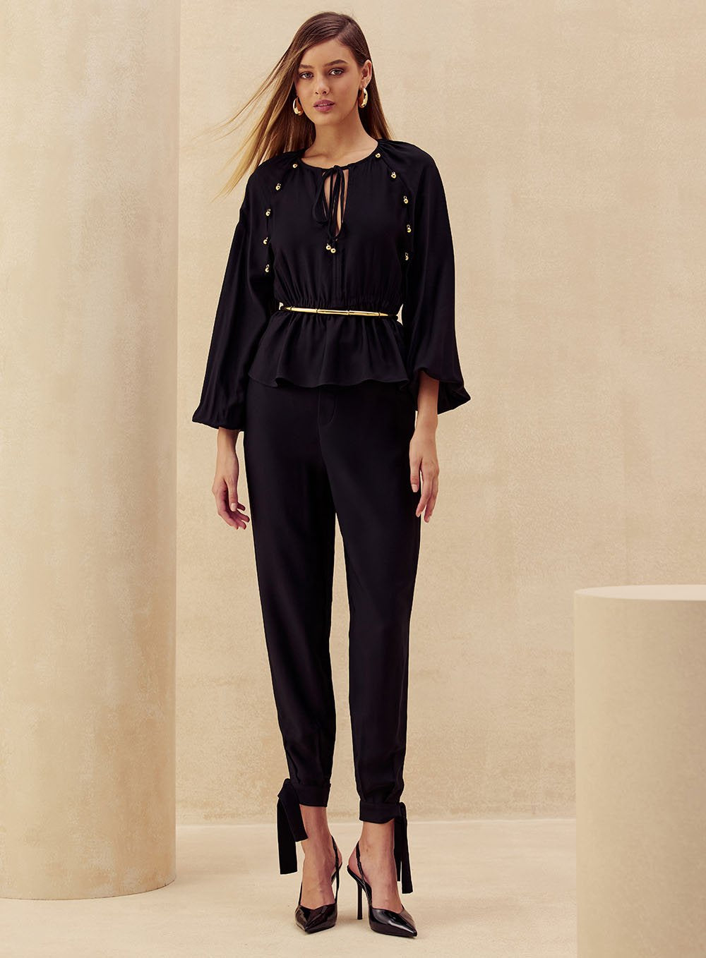 Blusa Folky Preto Skazi -SALE