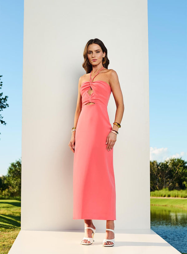 Vestido Cut Out Coral Tufi Duek -SALE