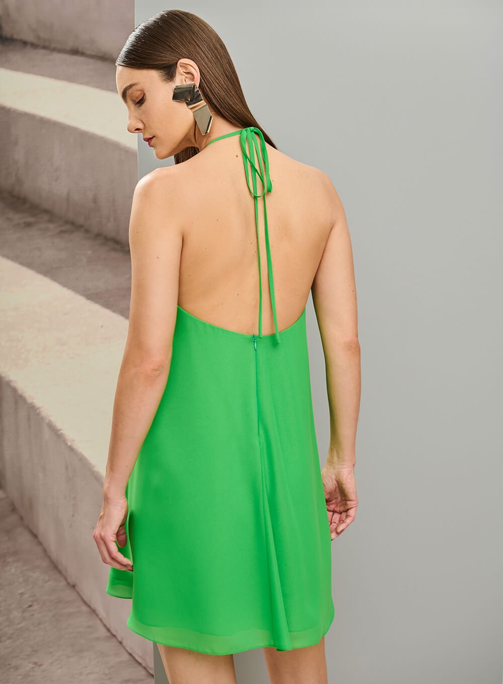Vestido Flared Verde Tufi Duek -SALE