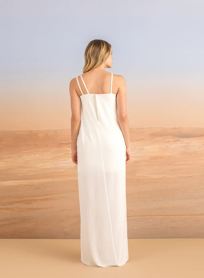 Vestido Longo Cintura Curva Preto Skazi -SALE