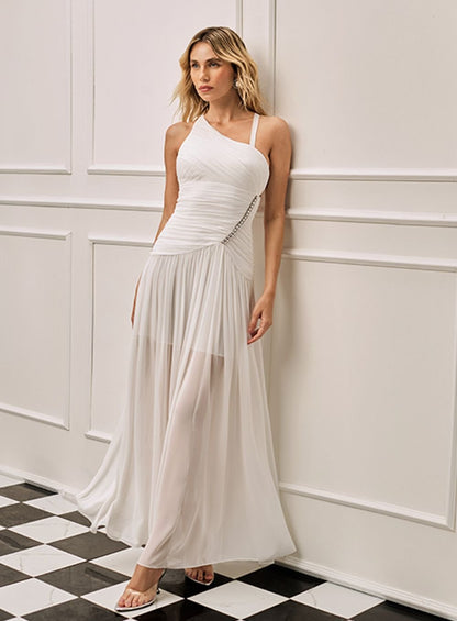 Vestido Longo Off White Skazi -SALE