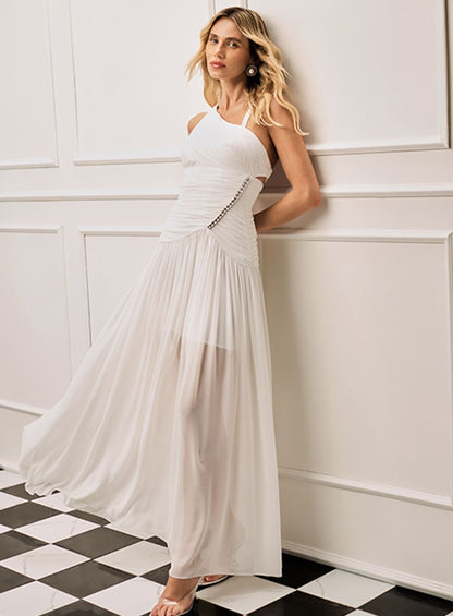 Vestido Longo Off White Skazi -SALE