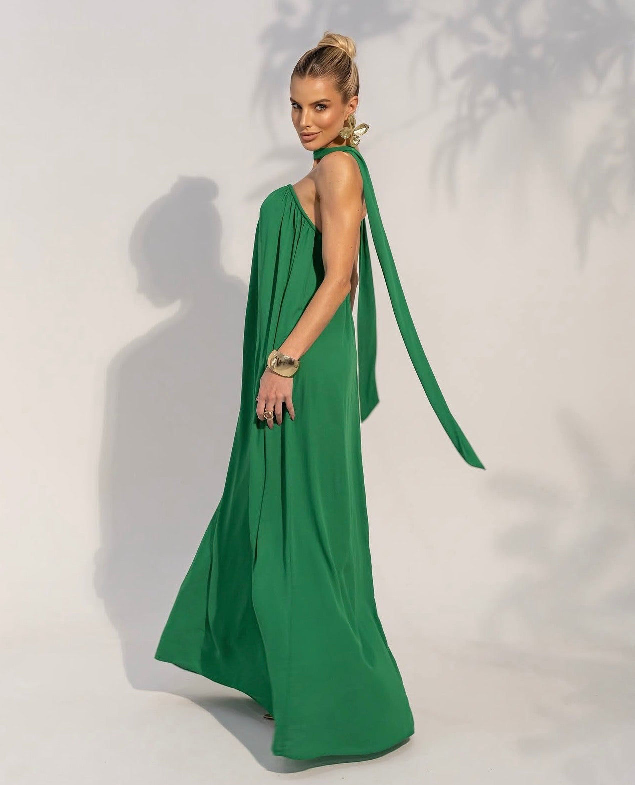 Vestido Verde Tomara que Caia Crepe Annie Pestana
