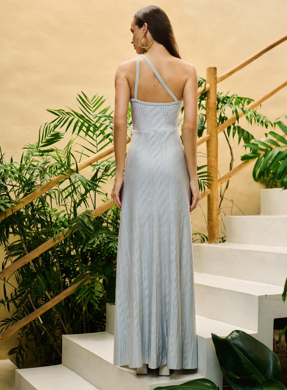 Vestido Maxi Midi Saia Vies Laterais Prata Skazi -SALE