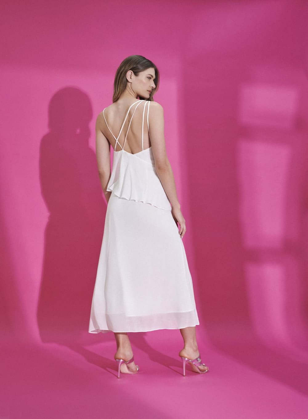 Vestido Midi Babado Tufi Duek -SALE