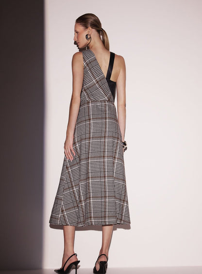 Vestido Midi Tweed Xadrez Tufi Duek -SALE