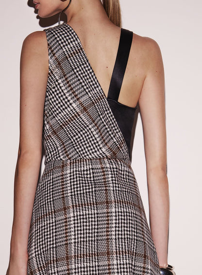 Vestido Midi Tweed Xadrez Tufi Duek -SALE