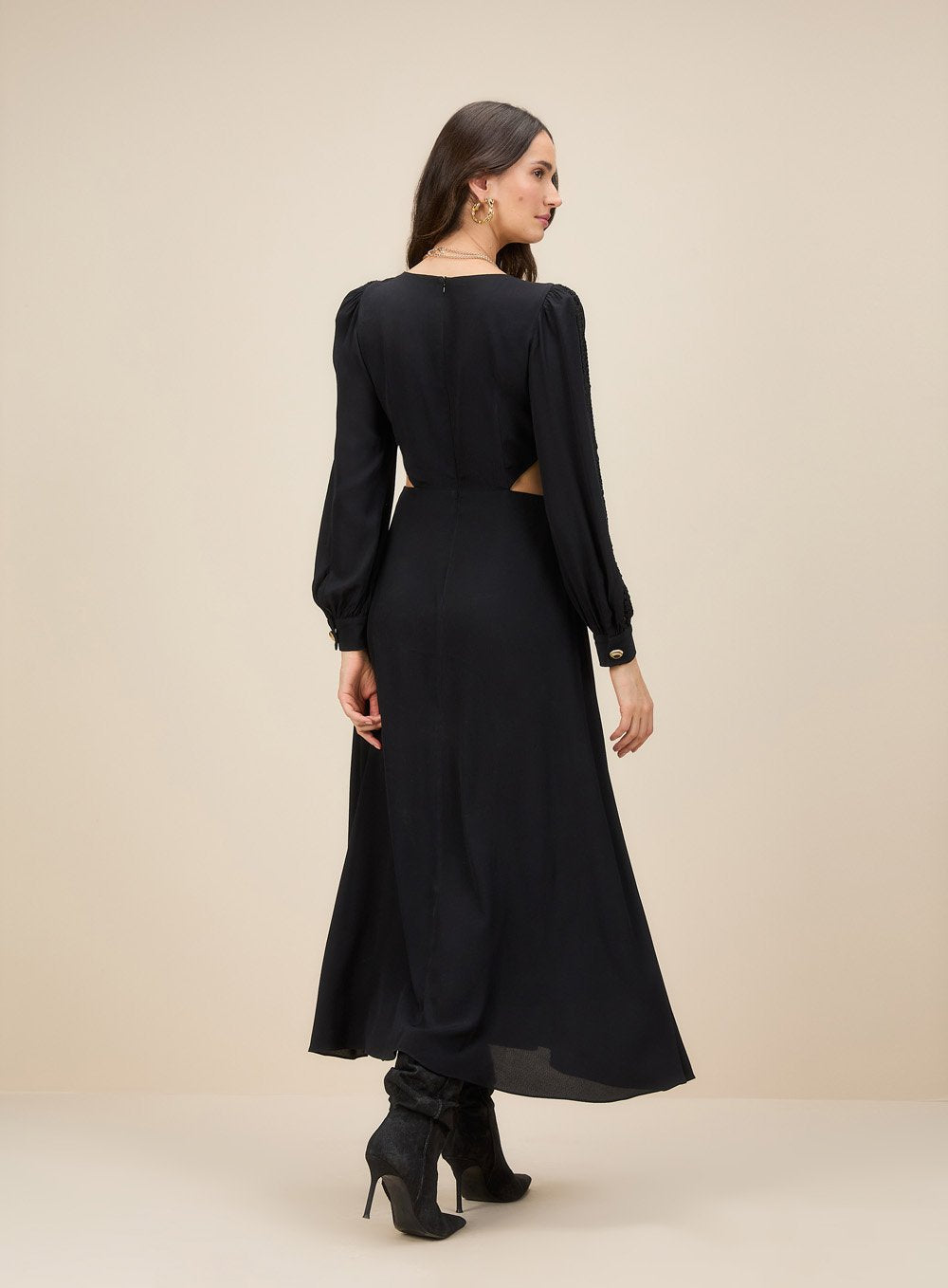 Vestido Recorte Preto Skazi -SALE