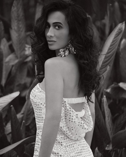 Vestido Shine Off White Tufi Duek -SALE