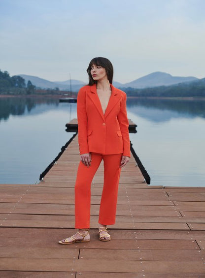 Blazer Botões Laranja Tufi Duek -SALE