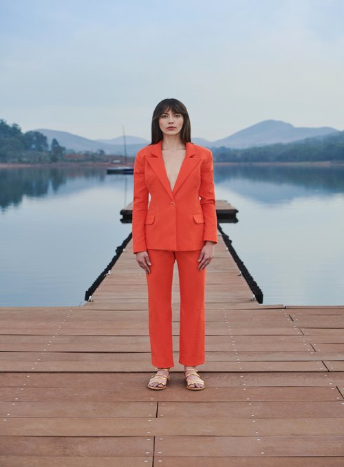Blazer Botões Laranja Tufi Duek -SALE