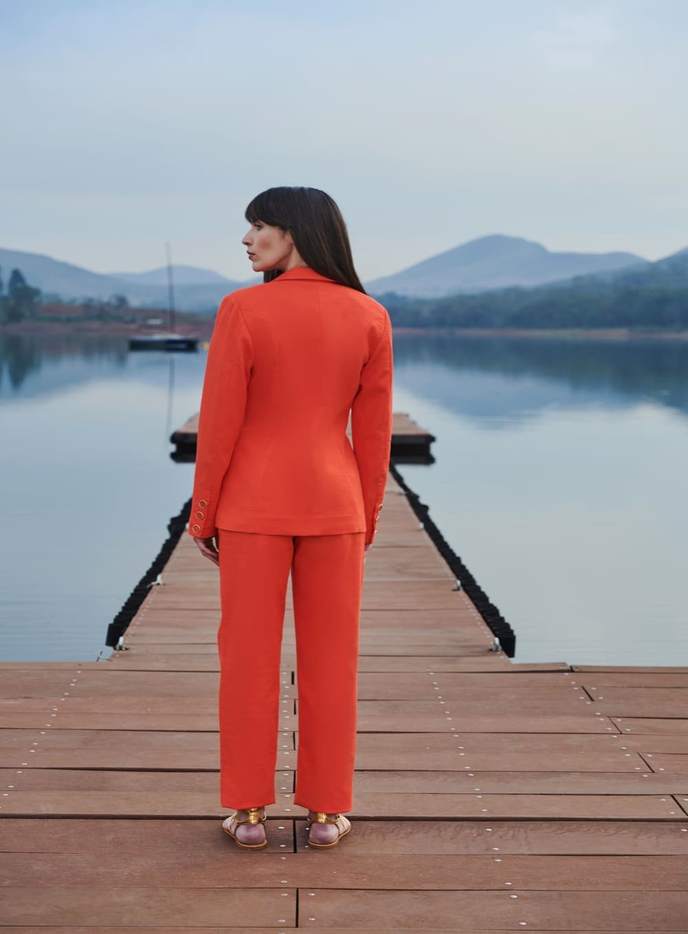 Blazer Botões Laranja Tufi Duek -SALE