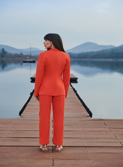 Blazer Botões Laranja Tufi Duek -SALE