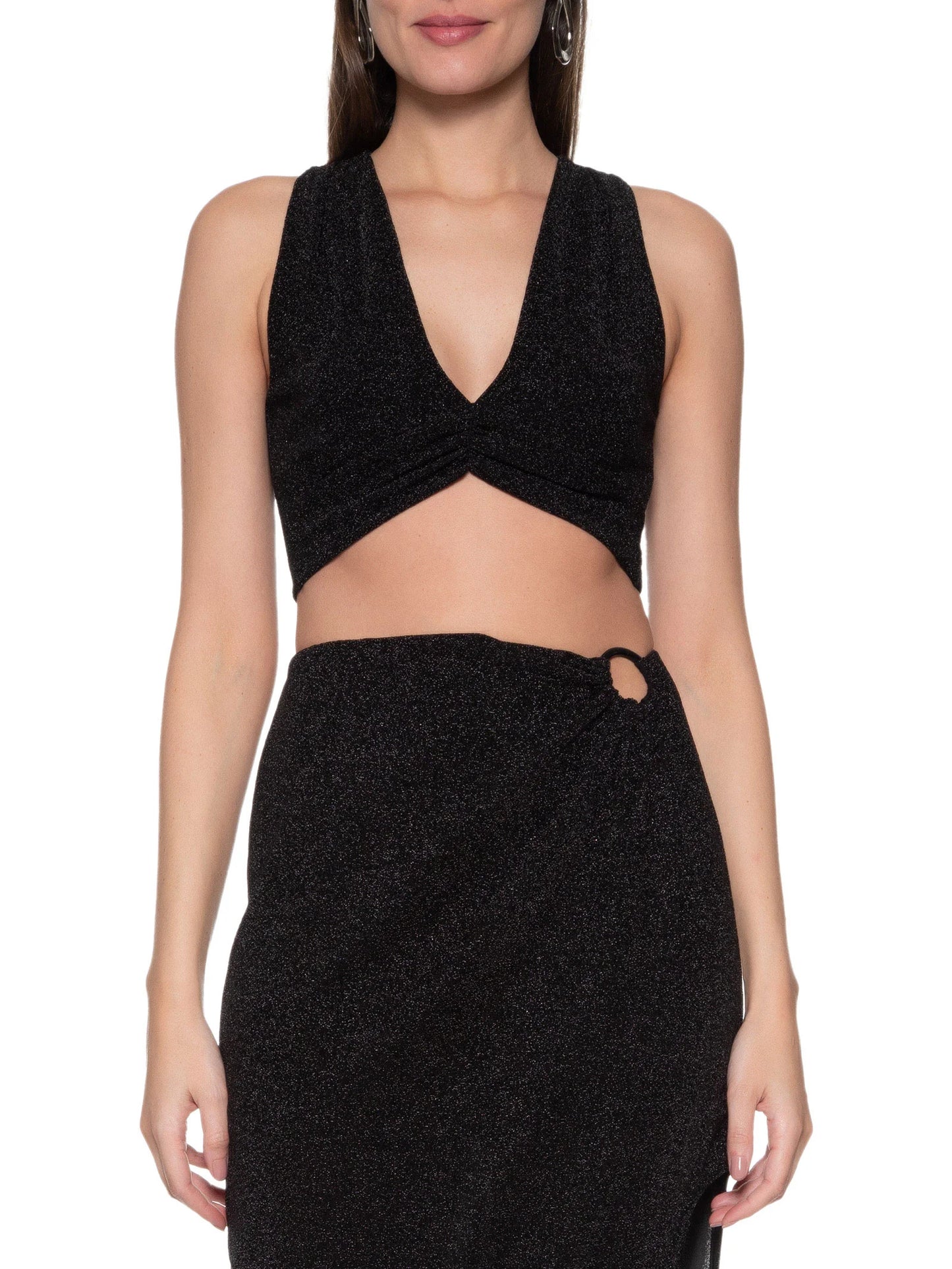 Conjunto Preto em Lurex Colcci