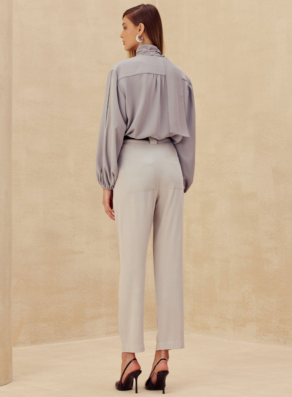 Blusa Pala Metais Cinza Skazi -SALE