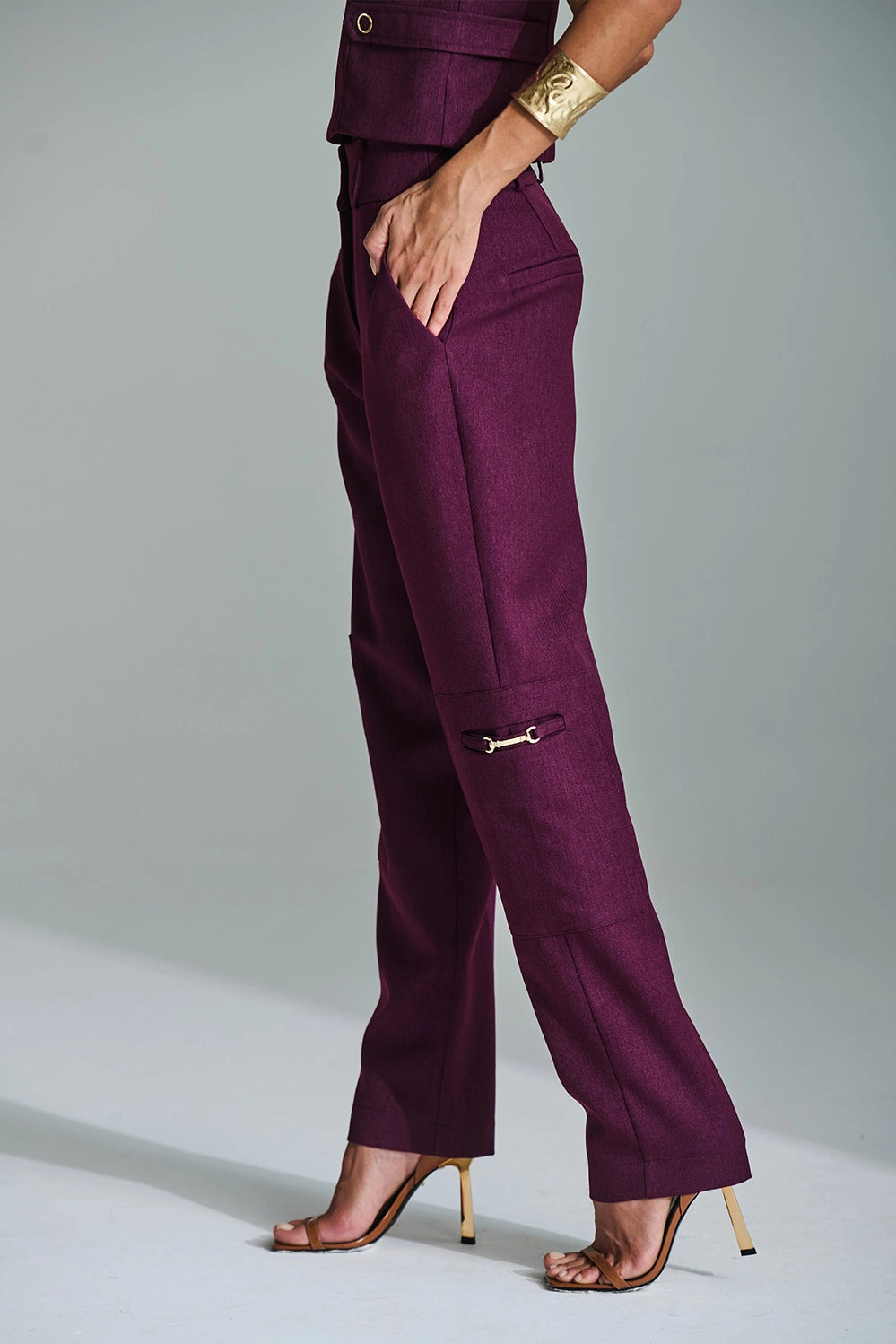 Conjunto Blusa e Calça Cargo Ariane Apoá