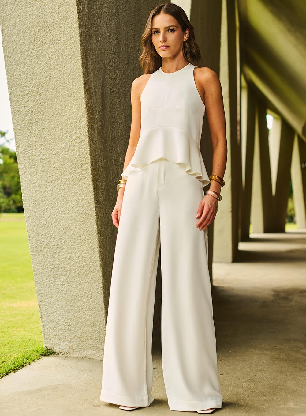 Blusa Shine Off White Tufi Duek -SALE