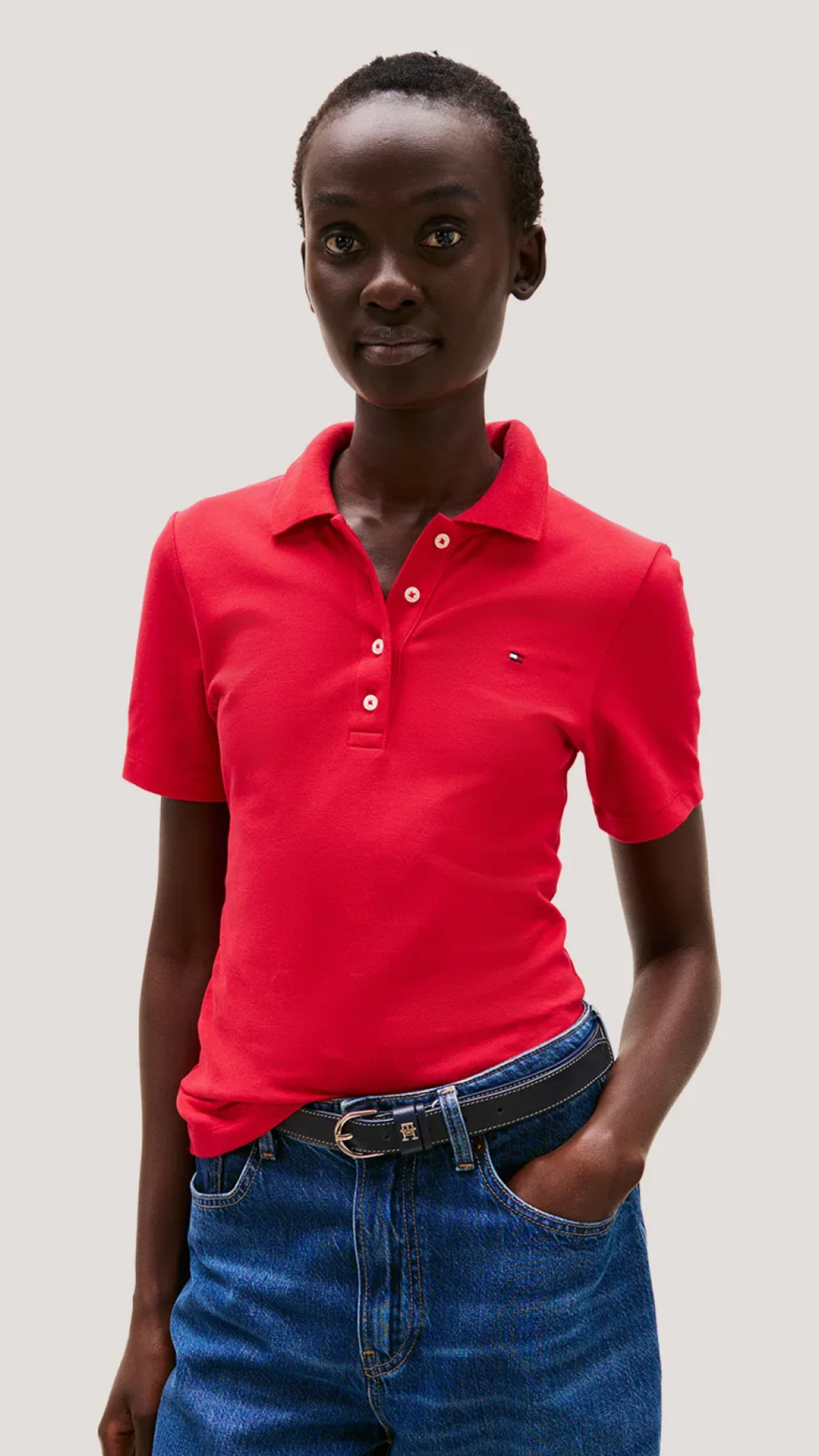 Blusa Vermelha Polo Tommy Hilfiger